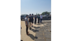 董事長薛躍虎對我公司正在施工項(xiàng)目進(jìn)行實(shí)地考察